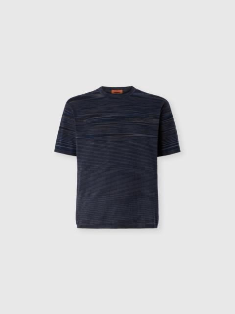 Missoni Space-dye mercerized cotton crewneck T-shirt