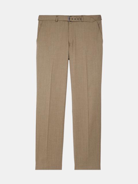 The Kooples LIGHT BROWN WOOL SUIT TROUSERS