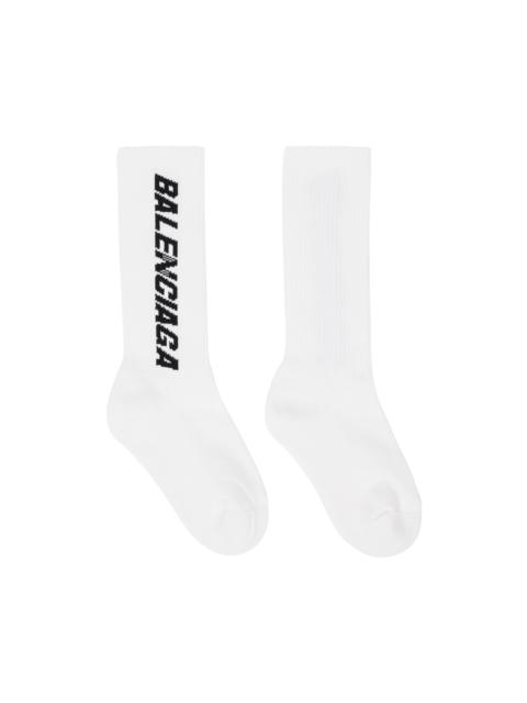 BALENCIAGA White Racer Socks