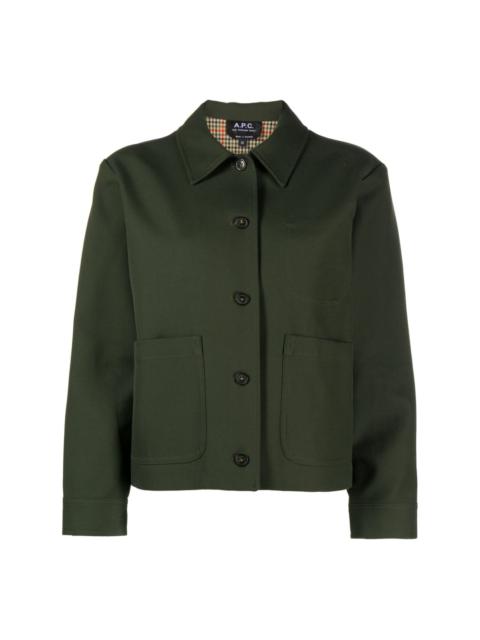 A.P.C. button-up cotton jacket