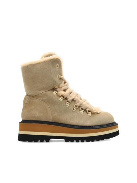 BOGNER 40mm suede platform boots