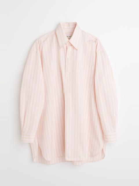 Popover Shirt Pink Business Stripe