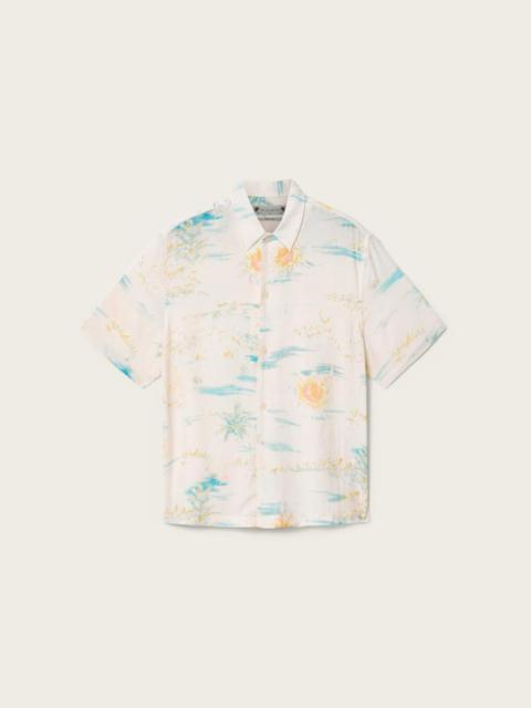 ALLSAINTS BREEZER BOXY SHORT SLEEVE PRINTED SHIRT
