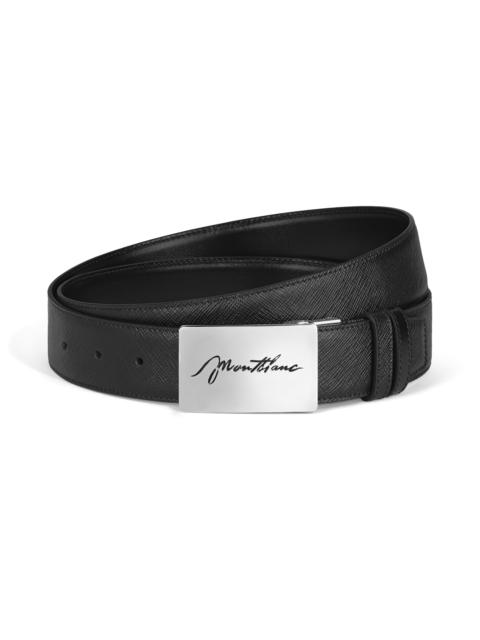 Montblanc 35 MM REVERSIBLE BELT IN SARTORIAL LEATHER WITH PLATE BUCKLE