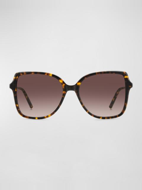 CAROLINA HERRERA Embellished Acetate & Metal Butterfly Sunglasses