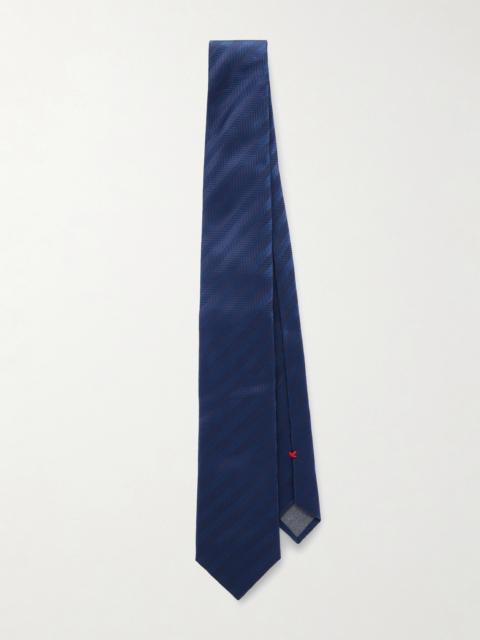 Brunello Cucinelli 8cm Striped Silk-Jacquard Tie