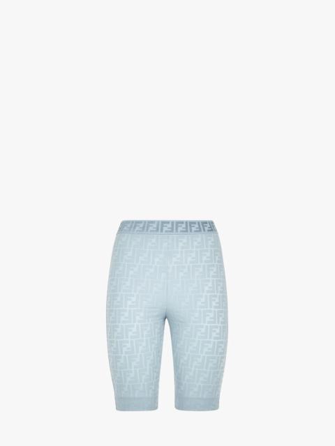 FENDI Light blue Lycra® cycling shorts