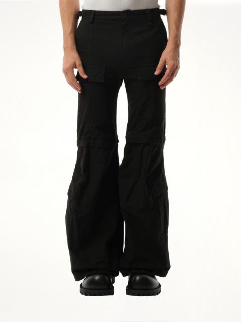 BALENCIAGA Balenciaga Flared Cargo Trousers in Black Black