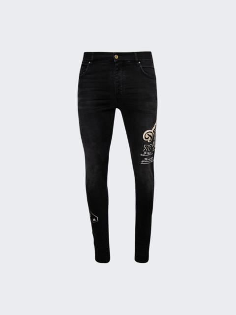 AMIRI Dream Team Skinny Jean Vintage Black