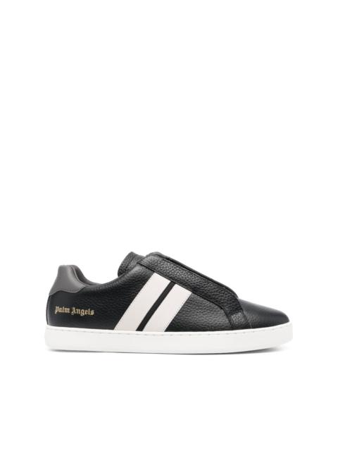 Palm Angels logo-print leather sneakers