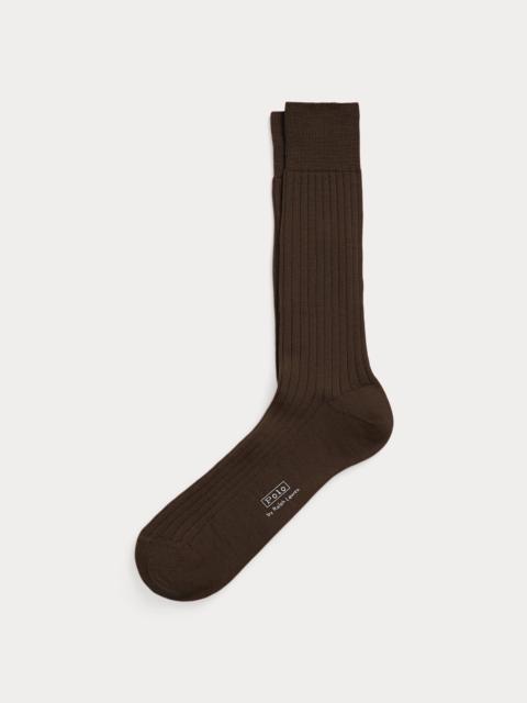 Polo Ralph Lauren Ribbed Merino Wool-Blend Dress Socks