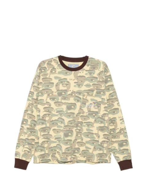 KidSuper face camouflage-printed pocket T-shirt