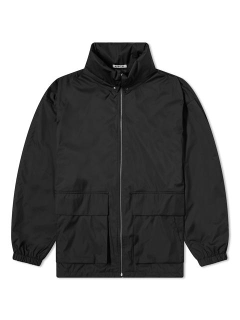 AURALEE Auralee Satin Laminate Zip Jacket