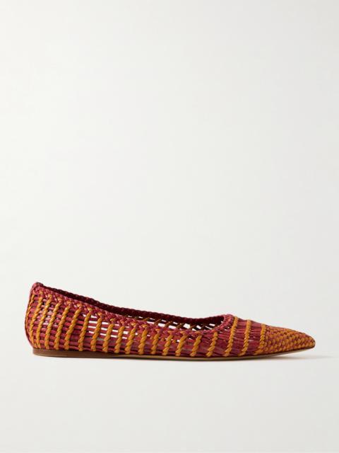 GABRIELA HEARST Milos Woven Leather Ballet Flats
