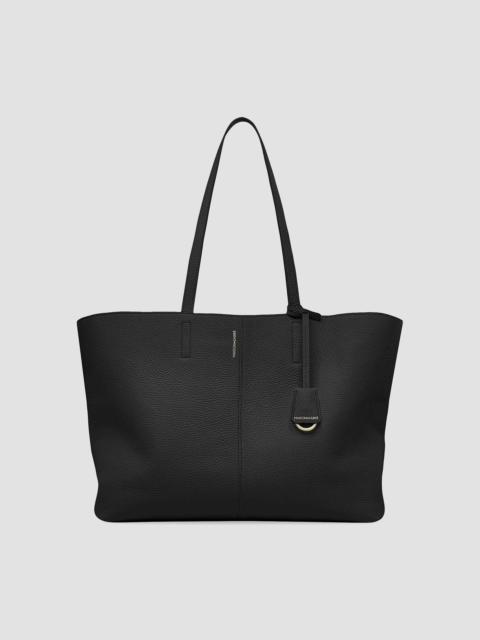 MAISON de SABRÉ Women's Large Leather Snap Soft Tote Bag - Rouge Noir