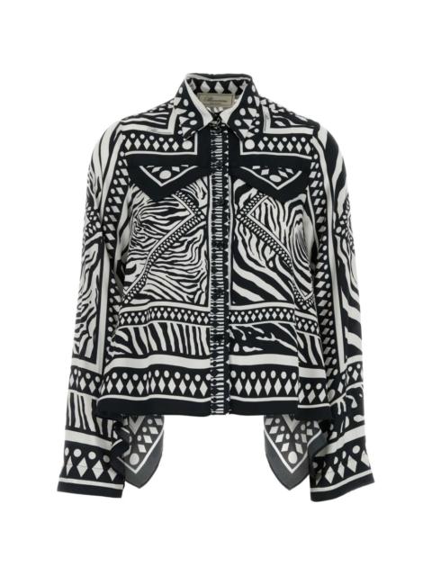 Blumarine printed twill shirt