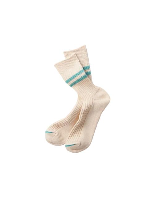 ROTOTO® R1468 Hemp Organic Socks - White Sand/Turquoise