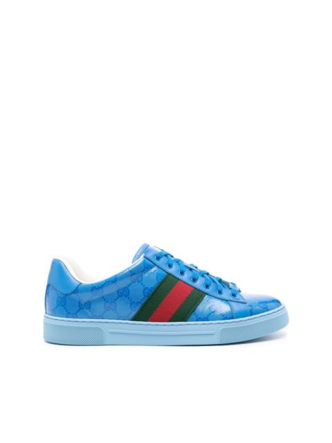 GUCCI Ace GG Crystal canvas low-top sneakers