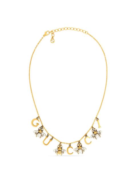 Interlocking G logo-charm necklace