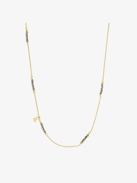 TOUS Silver vermeil Bold Bear Necklace with pyrite