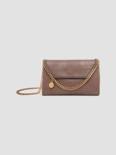 Stella McCartney Women's Falabella Shaggy Deer Wallet Crossbody Bag - Mahogany