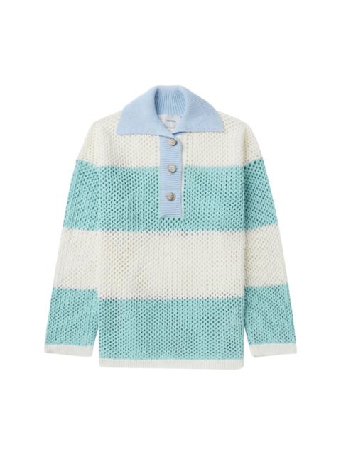 HALFBOY®️ three-tone cotton polo collar