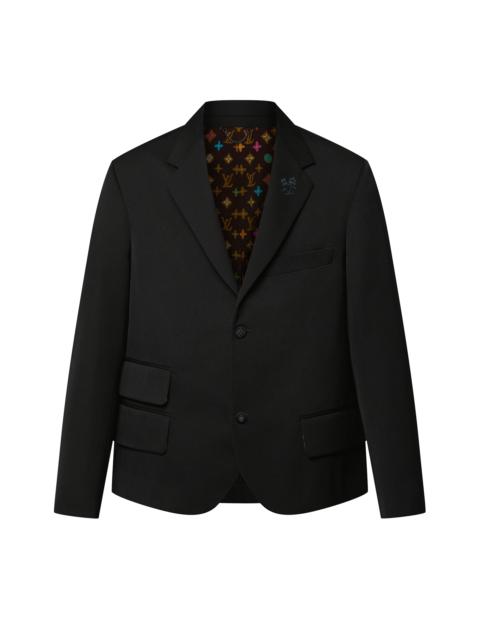 Louis Vuitton Embroidered Signature Wool Tailored Jacket