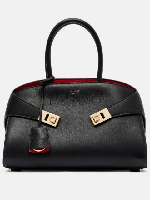 FERRAGAMO Hug leather tote bag