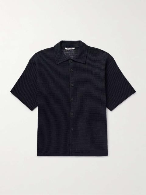 Open-Knit Cotton Shirt