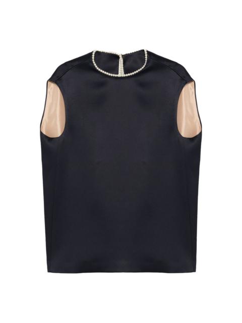 Carven pearl-embellished blouse