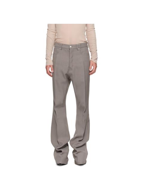 Rick Owens Gray Tower Bolan Bootcut Trousers