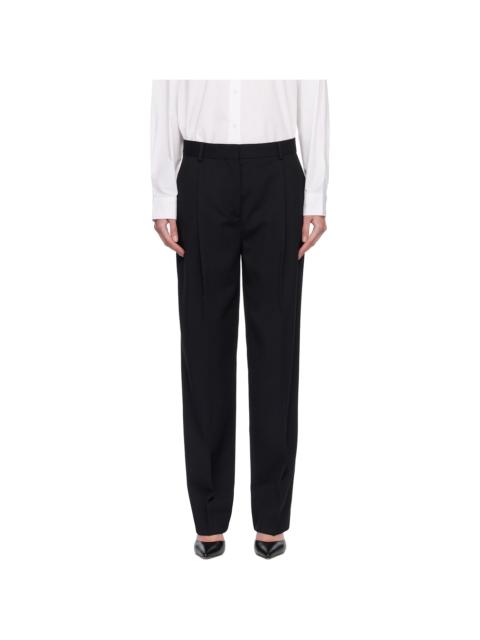 TOTEME Black Pleat Trousers