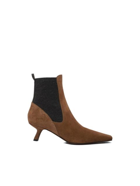 Brunello Cucinelli pull-tab suede boots