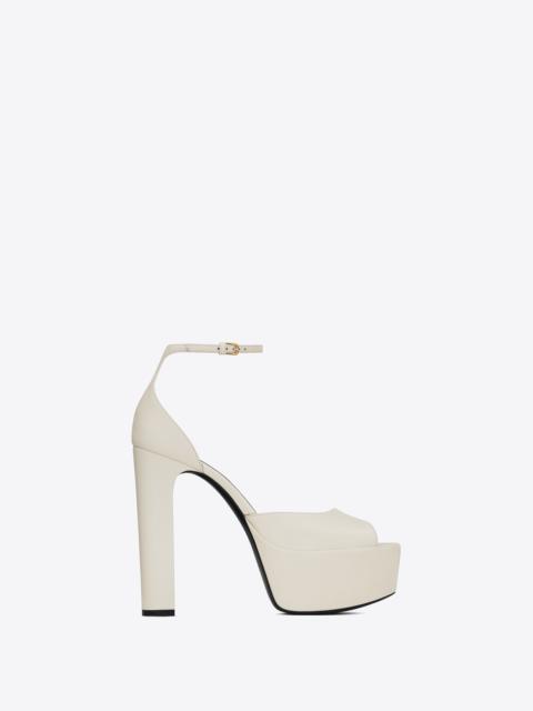 jodie platform sandals in smooth leather