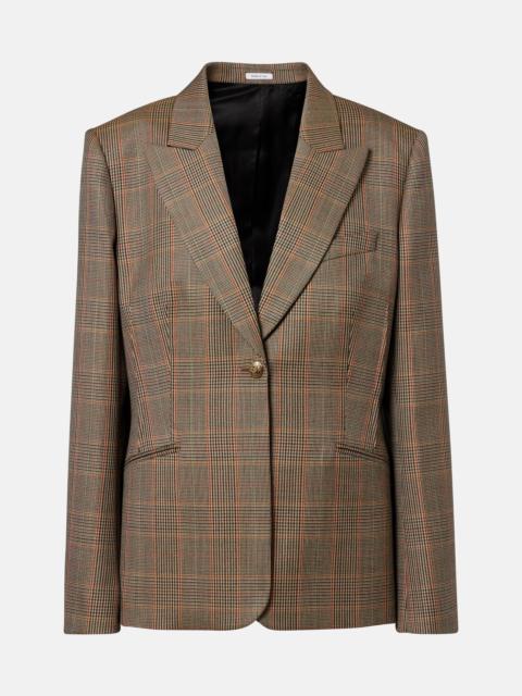 Alexander McQueen Country Check wool blazer