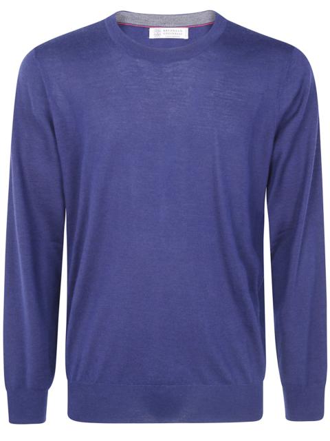 Brunello Cucinelli Sweater Cashmere/Silk "Cjk18 Navy"