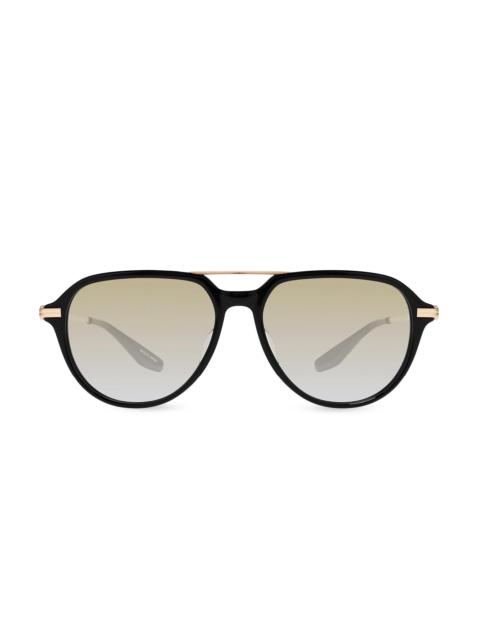 BARTON PERREIRA Men's Dunn 55MM Aviator Sunglasses - Black Gold