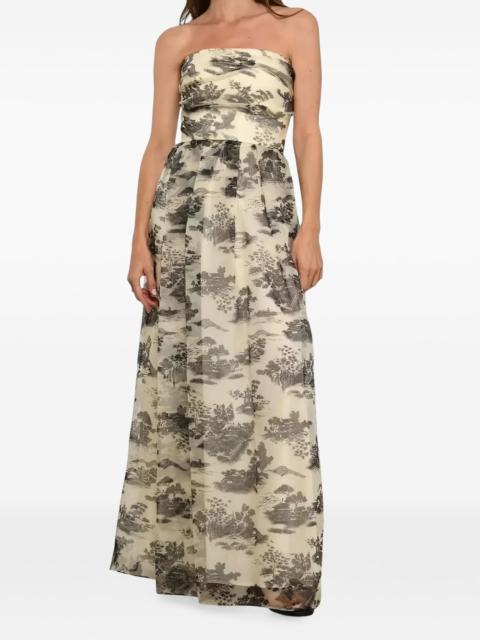 Max Mara strapless maxi dress