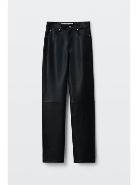 Alexander Wang leather mid-rise pant