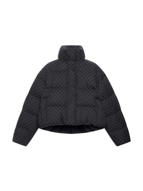 GUCCI Gucci x Balenciaga Womens The Hacker Project Hacker BB Puffer Jacket Black