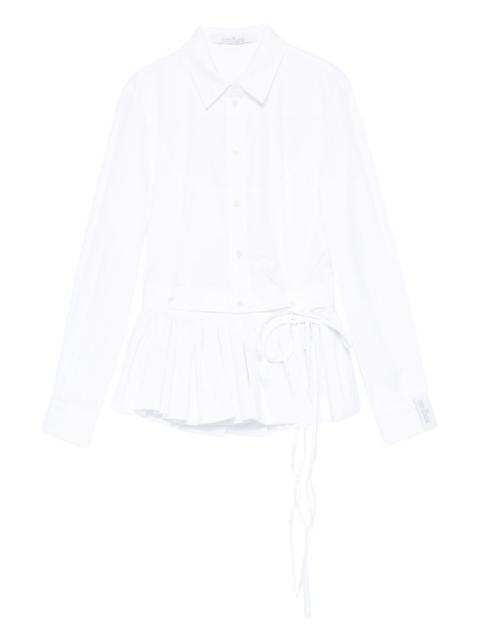rokh pleated-panel shirt