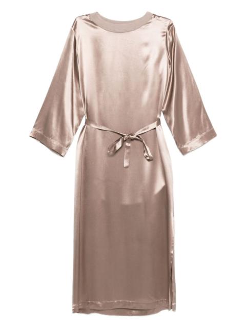 PESERICO satin midi dress