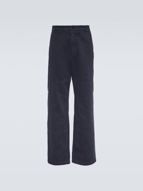 Dolce & Gabbana Mid-rise straight cotton pants