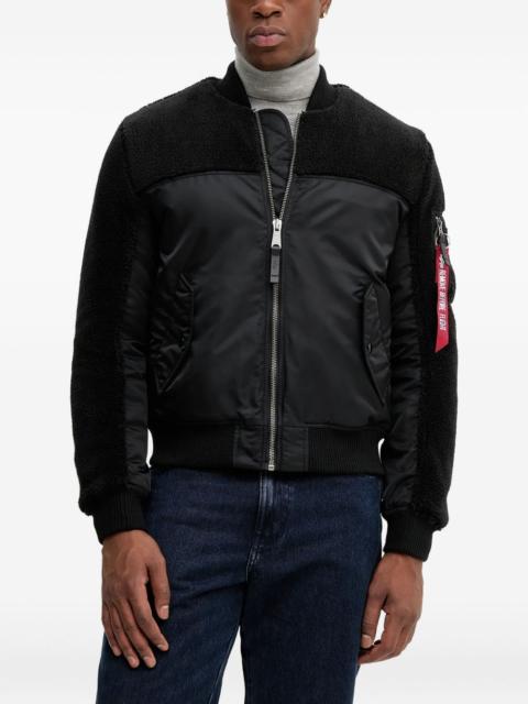 ALPHA INDUSTRIES MA-1 teddy bomber jacket
