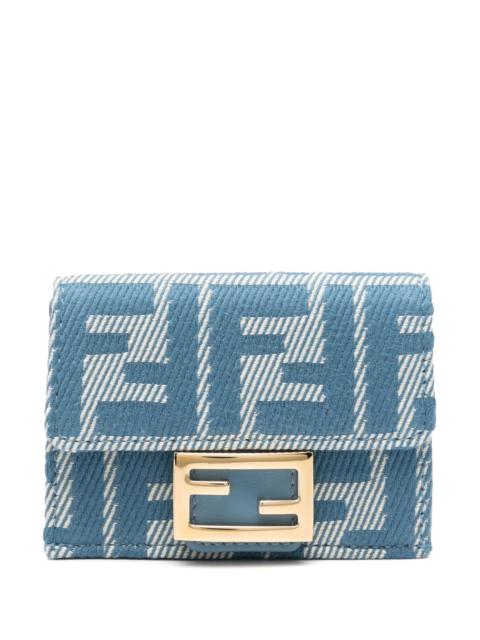FENDI Micro Trifold Jacquard Wallet