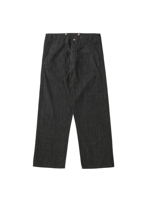 visvim GESSO PANTS DMGD BLACK