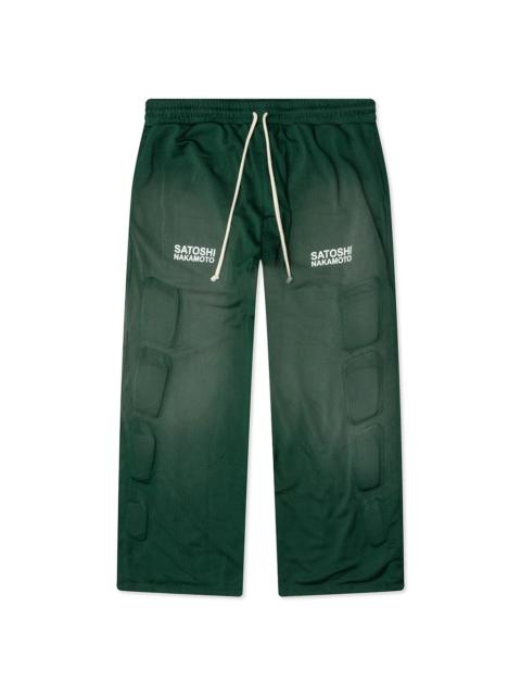 SATOSHI NAKAMOTO Satoshi Nakamoto Mesh Moto Lounge Pant Green