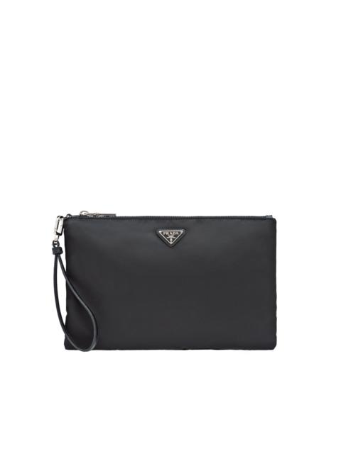 Prada Re-Nylon and Saffiano leather pouch