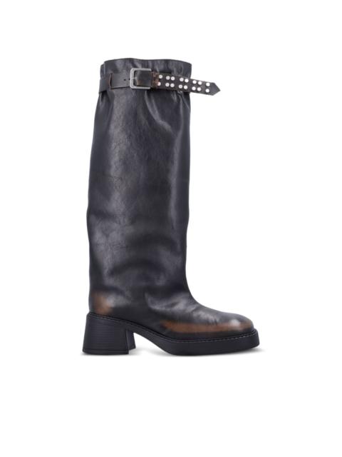 MIISTA buckle-fastening studded boots
