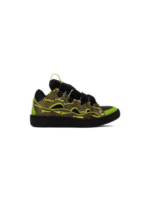 Green & Black Curb Sneakers